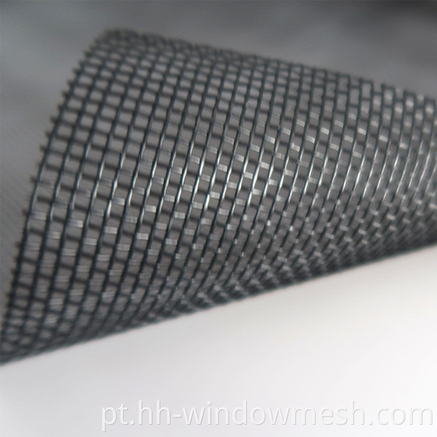 15*11 11 PVC Poliéster Yarn Black Color Pet Screen Safety Protection